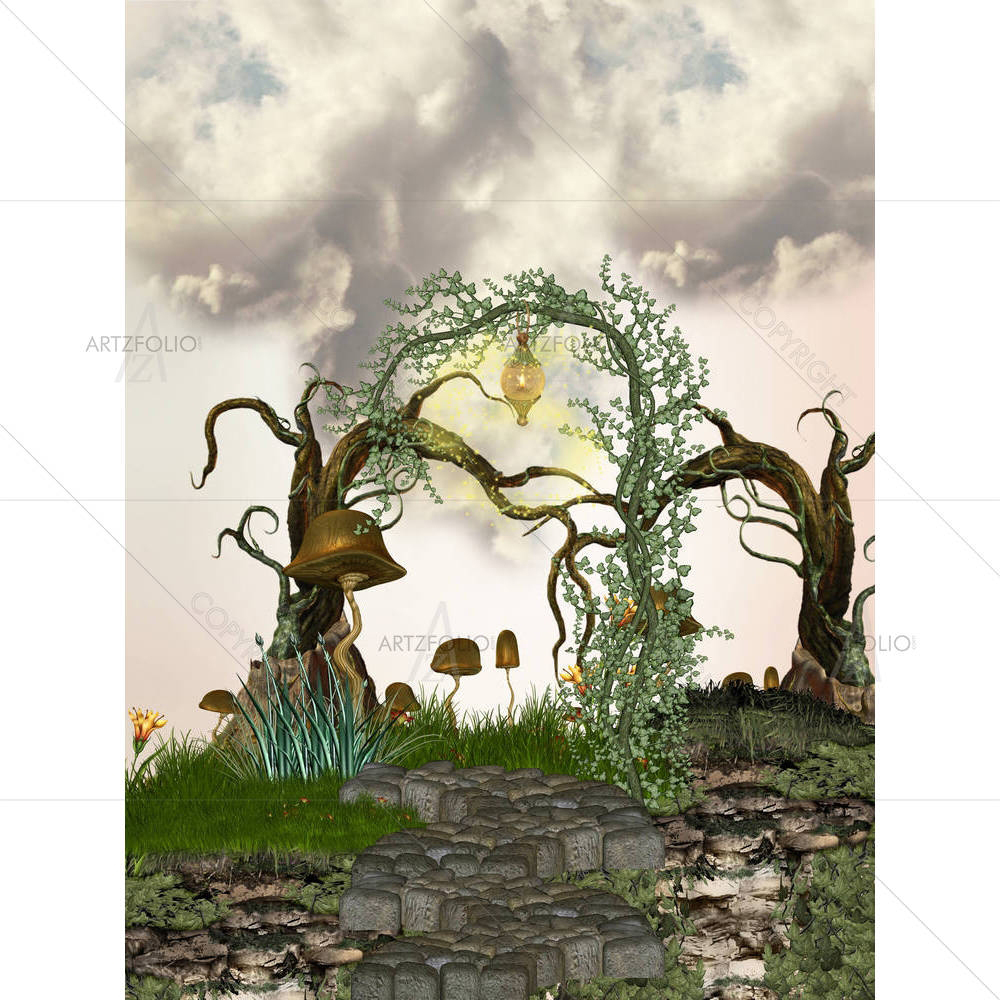 Path In The Tree — custom-size art design 5000711