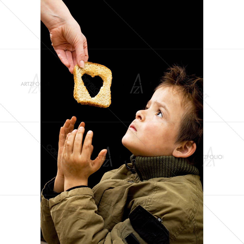 Feeding The Poor — Baby custom art by ArtzFolio