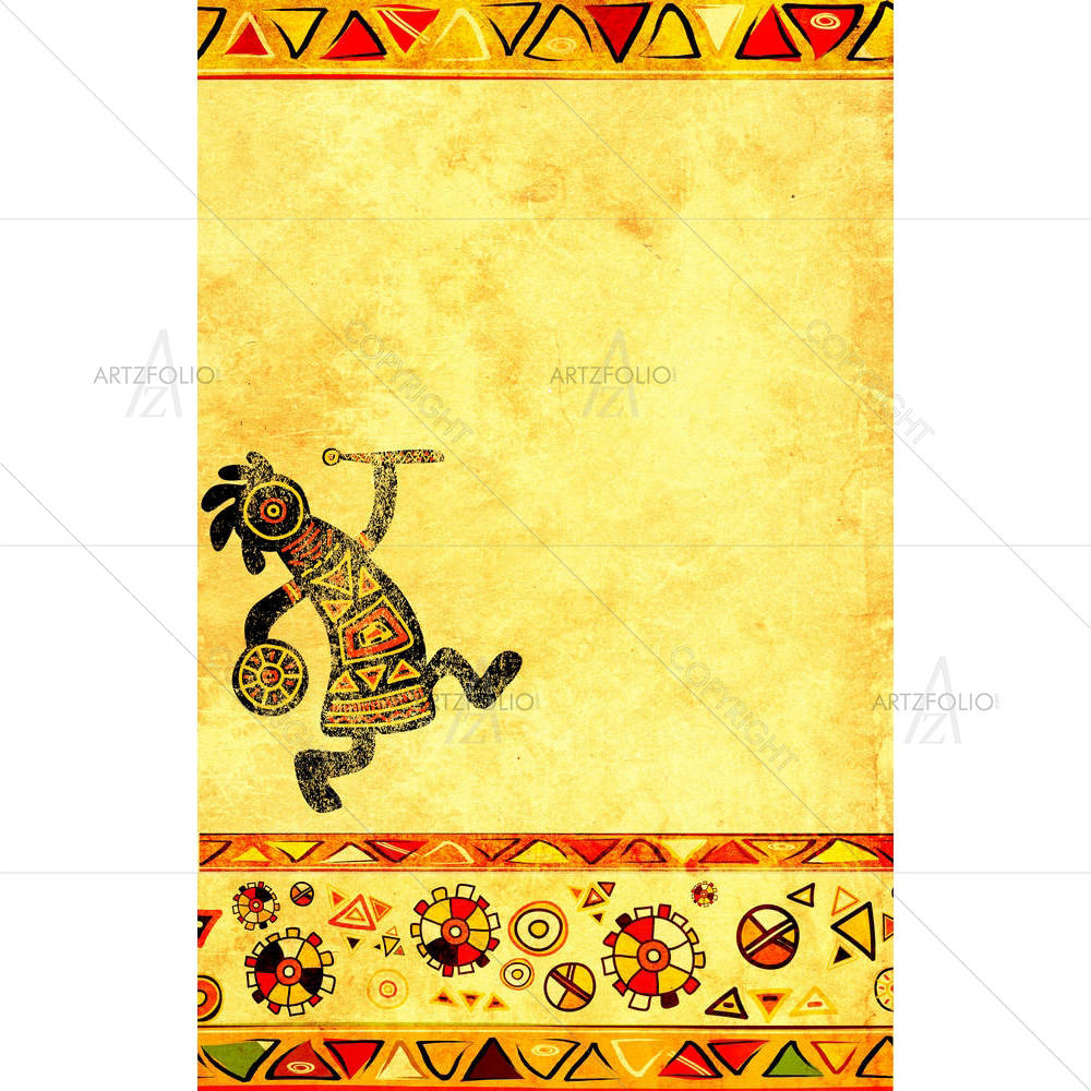 African Traditional Dance — custom-size art design 5000723