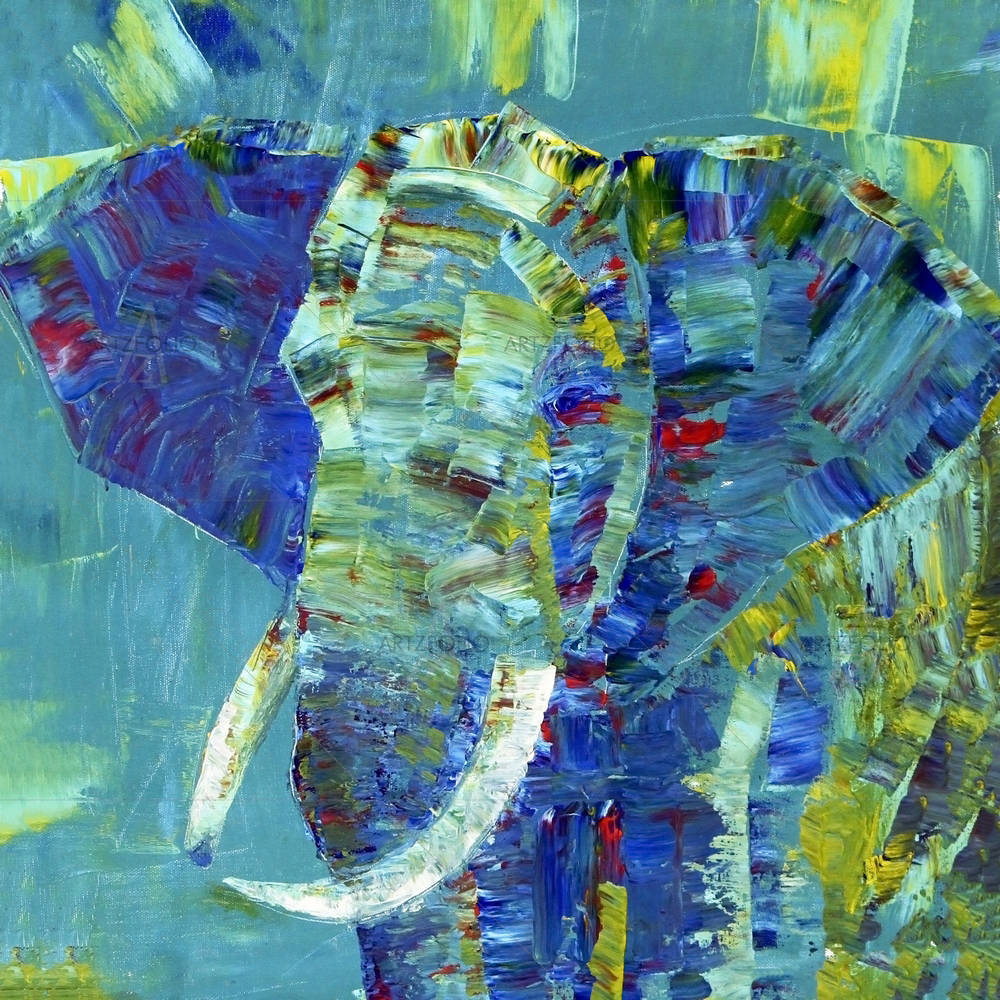 Elephant D1 — Abstract custom art by ArtzFolio