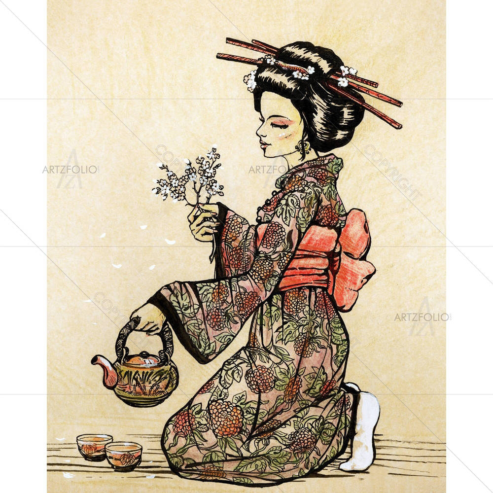 Japanese Tea Ceremony — custom-size art design 5000740