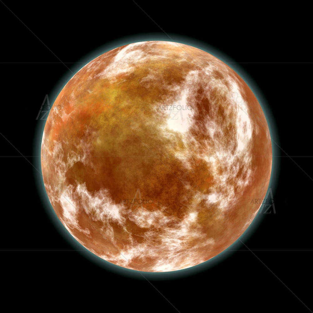 Yellow Planet — custom-size art design 5000741