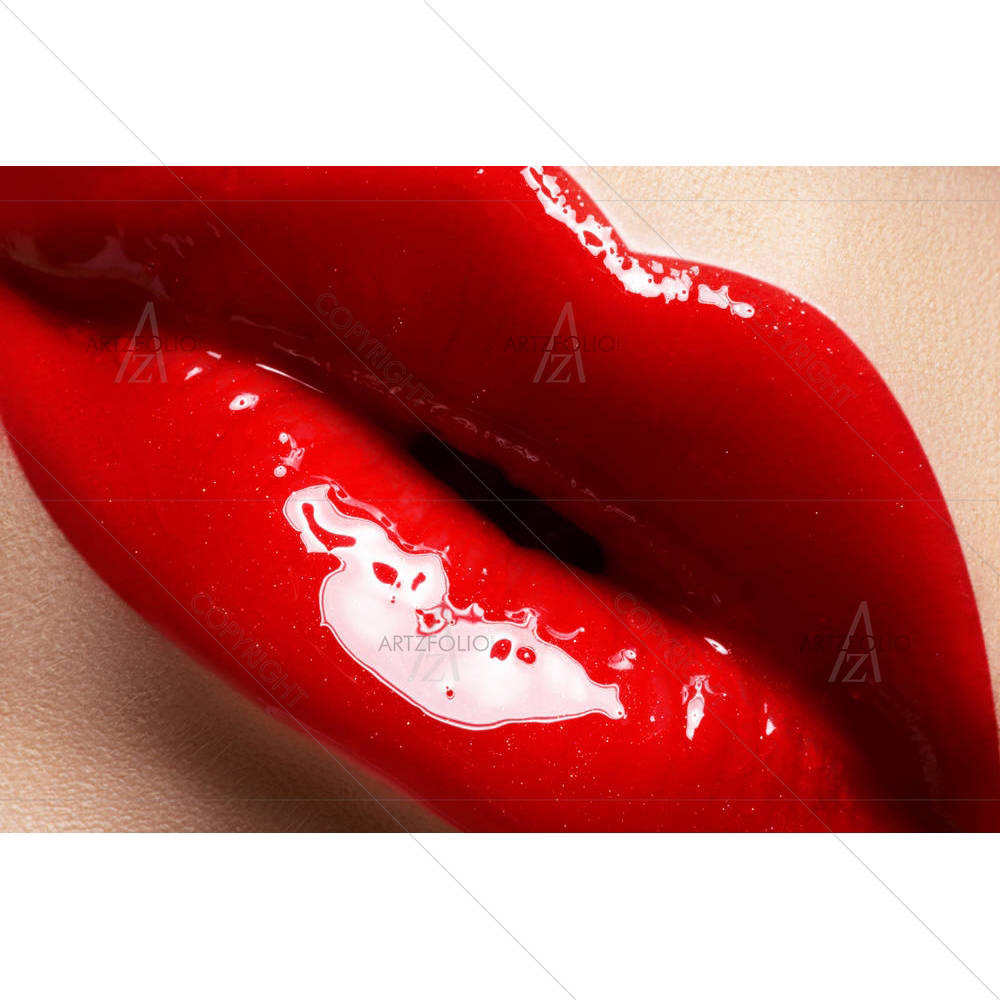 Womans Lips With Makeup — custom-size art design 5000749