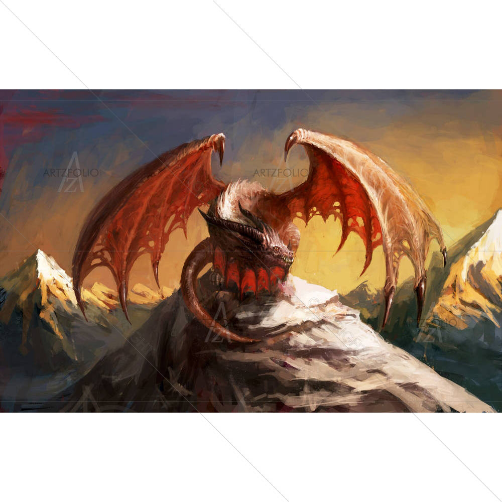 Dragon D1 — Ancient custom art by ArtzFolio
