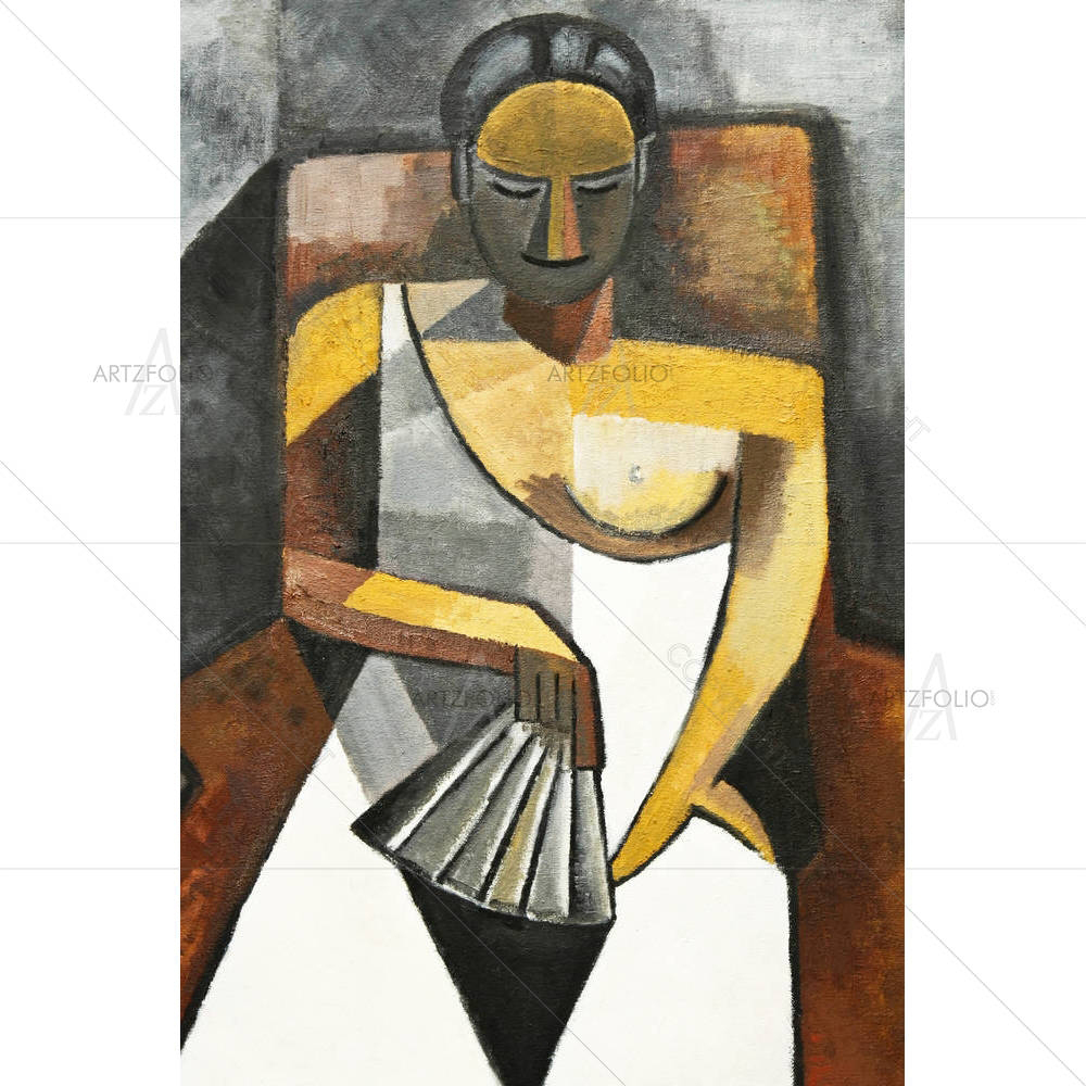 Cubism Artwork Of Woman — Cubism custom art by ArtzFolio