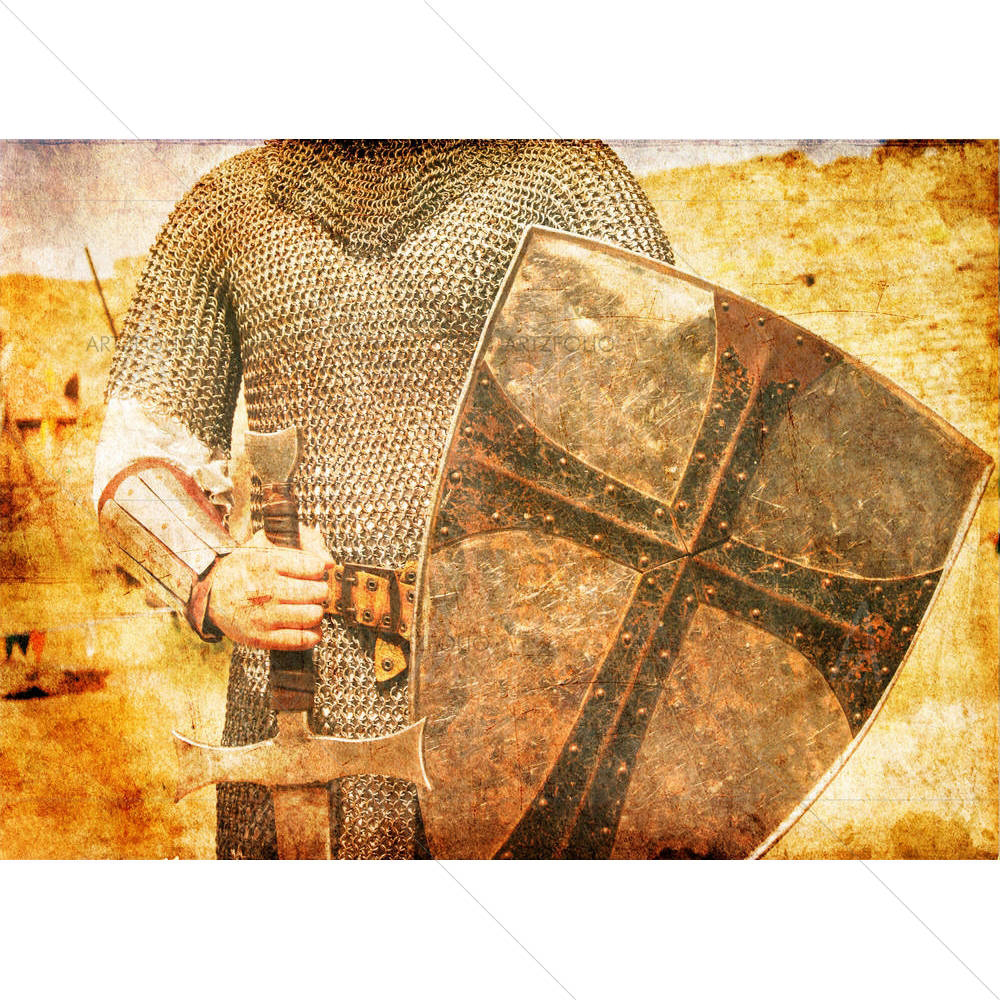 Photo Of Knight & Sword — Ancient custom art by ArtzFolio