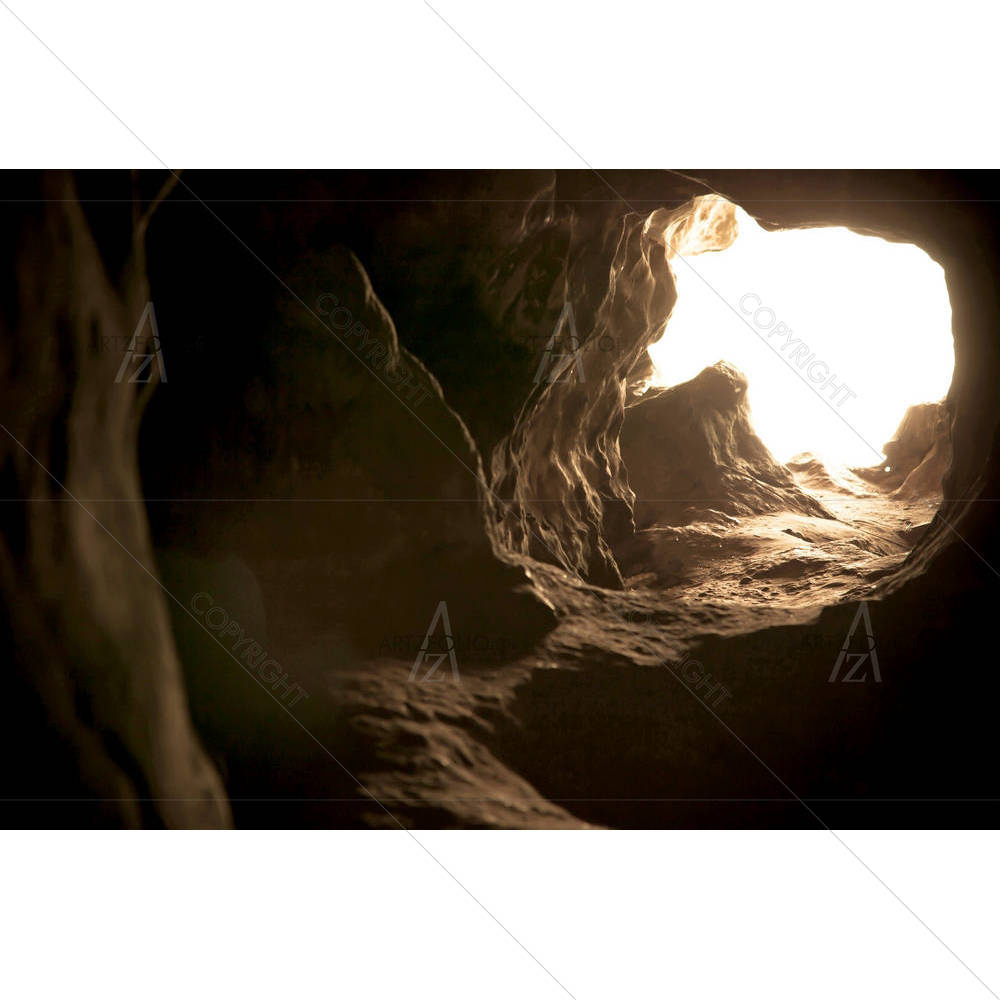 Natural Light Inside The Cave — custom-size art design 5000785