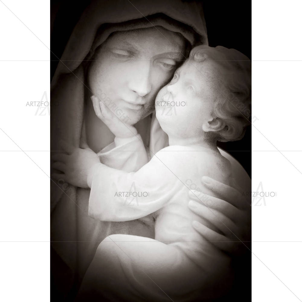 Virgin Mary & The Baby Jesus — Devotional custom art by ArtzFolio