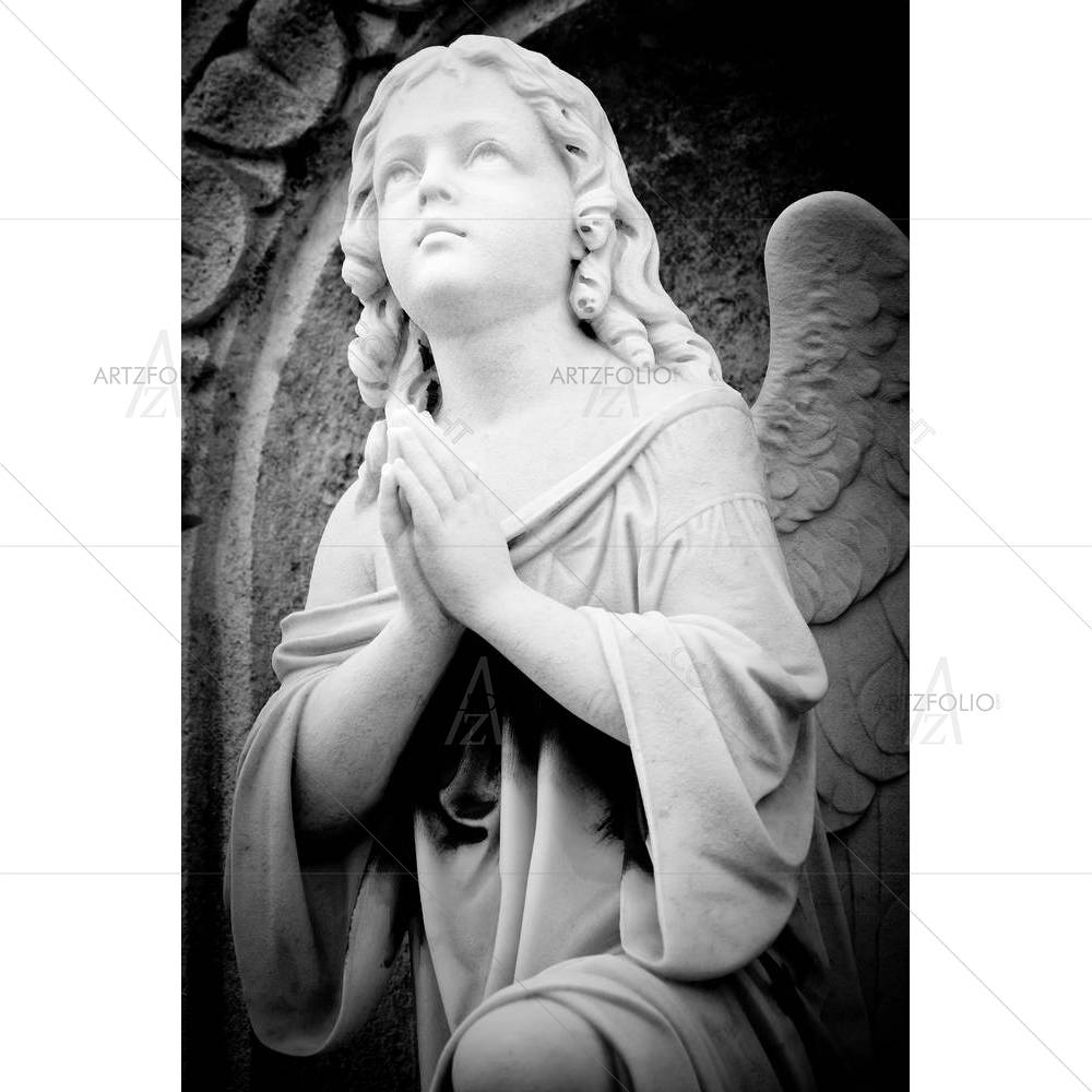 Angel In An Old Gothic Church — Devotional custom art by ArtzFolio