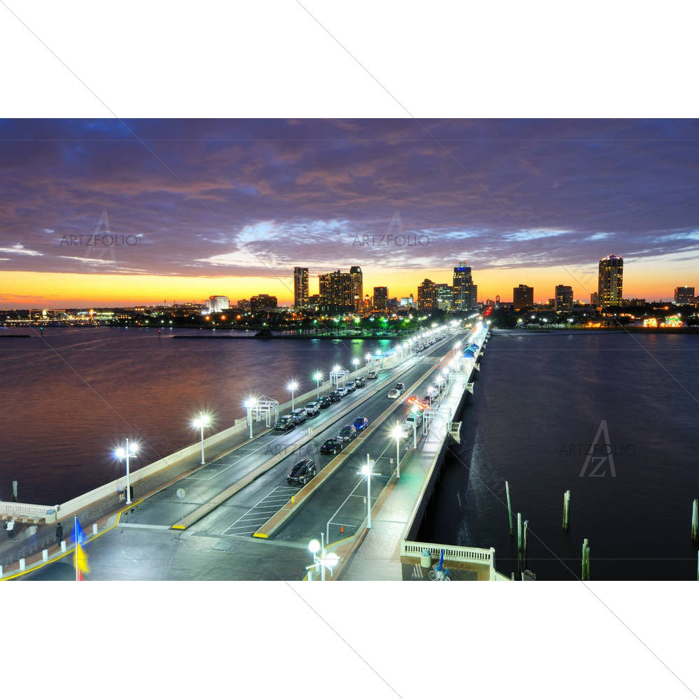 Skyline Of St. Petersburg, Florida, USA — custom-size art design 5000790