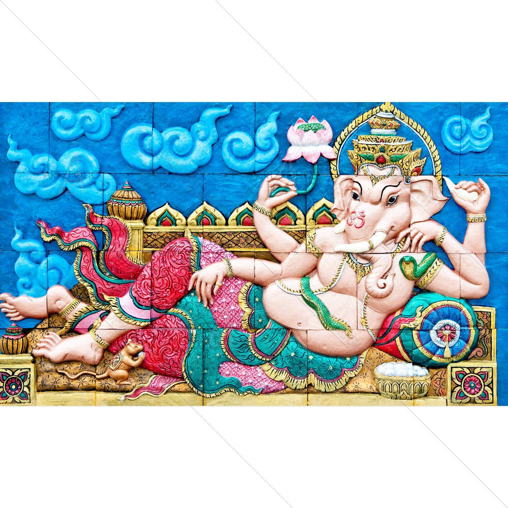 Hindu God Ganesh D2 — Devotional custom art by ArtzFolio