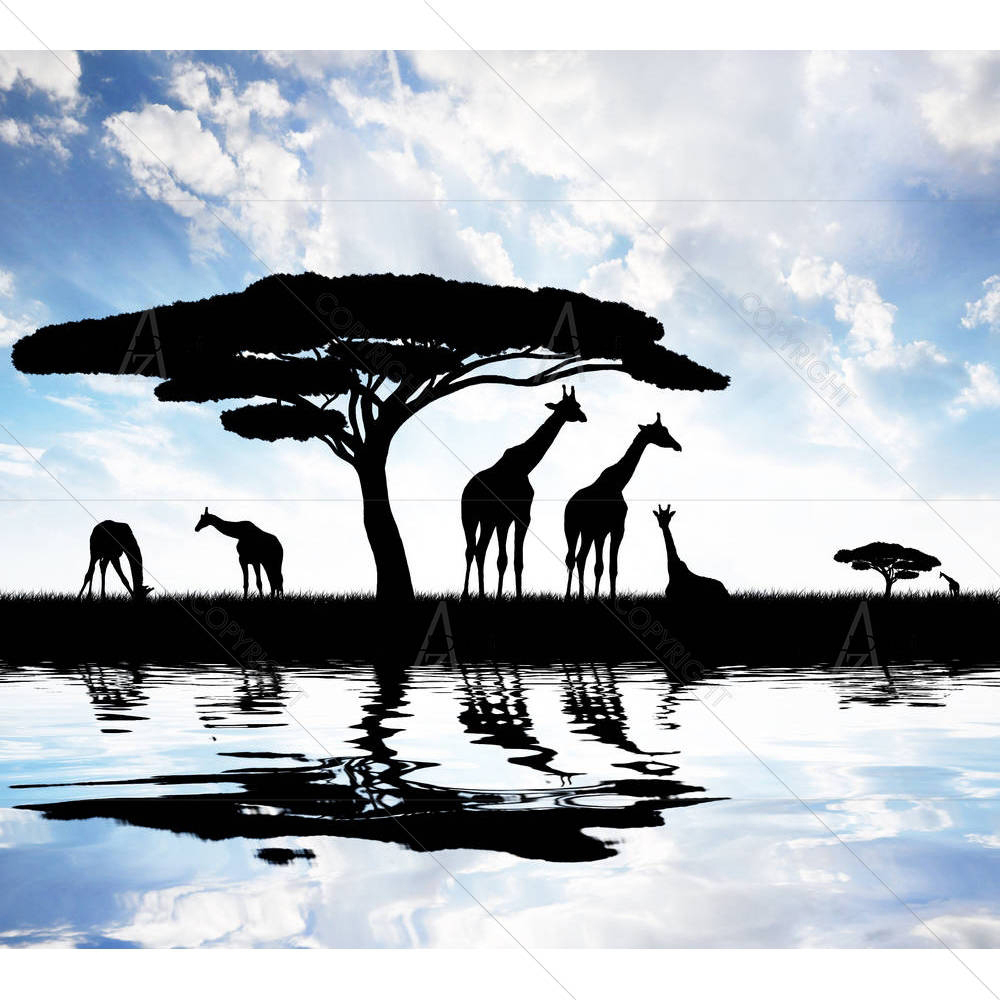 Giraffe — African custom art by ArtzFolio