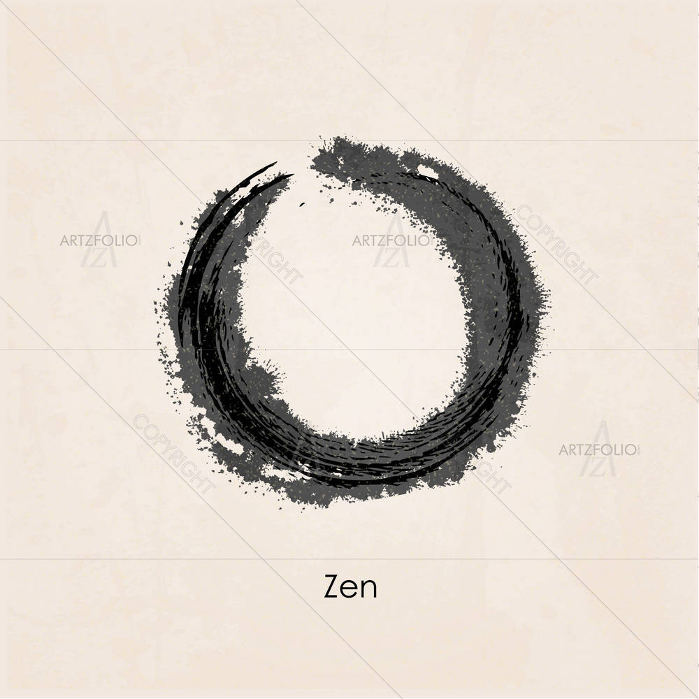 Zen Calligraph — custom-size art design 5000806