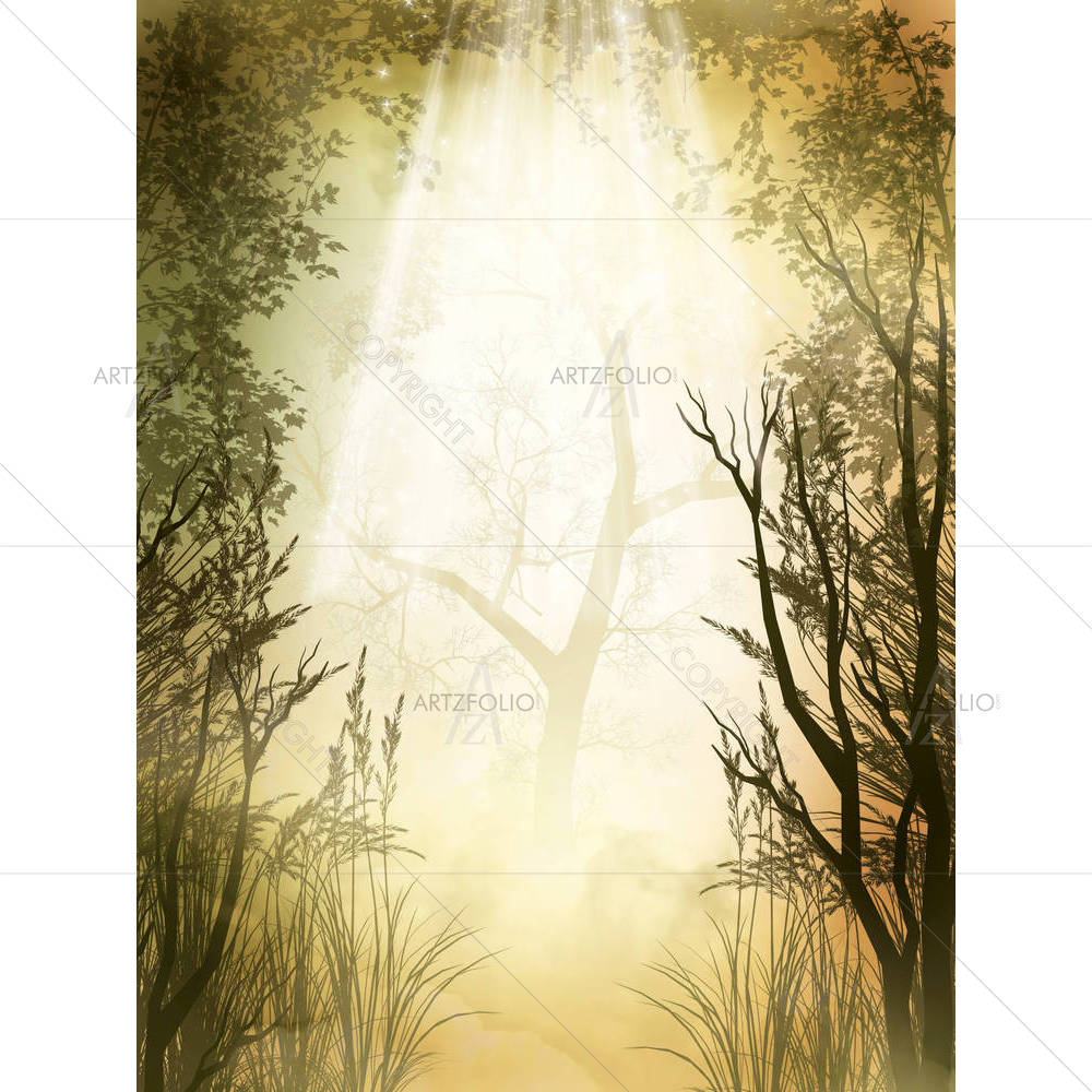 Forest With Fog — custom-size art design 5000823