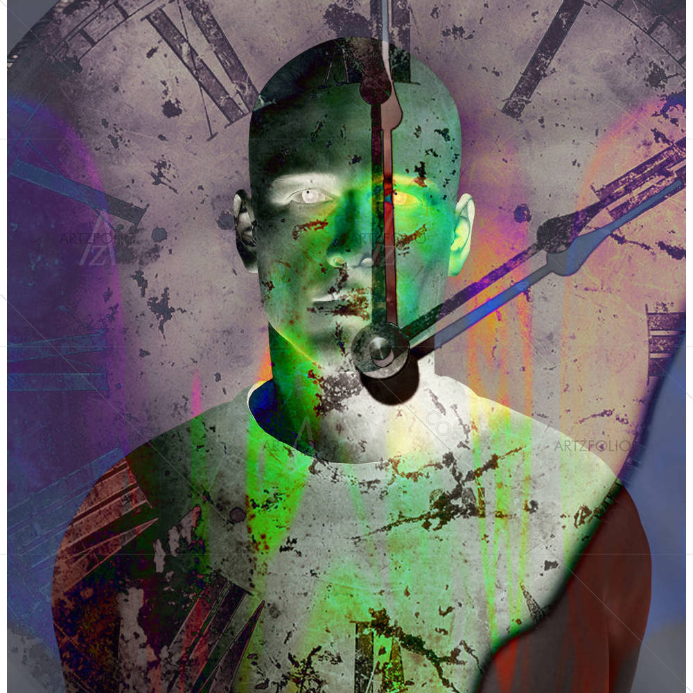 Man & Time — custom-size art design 5000826