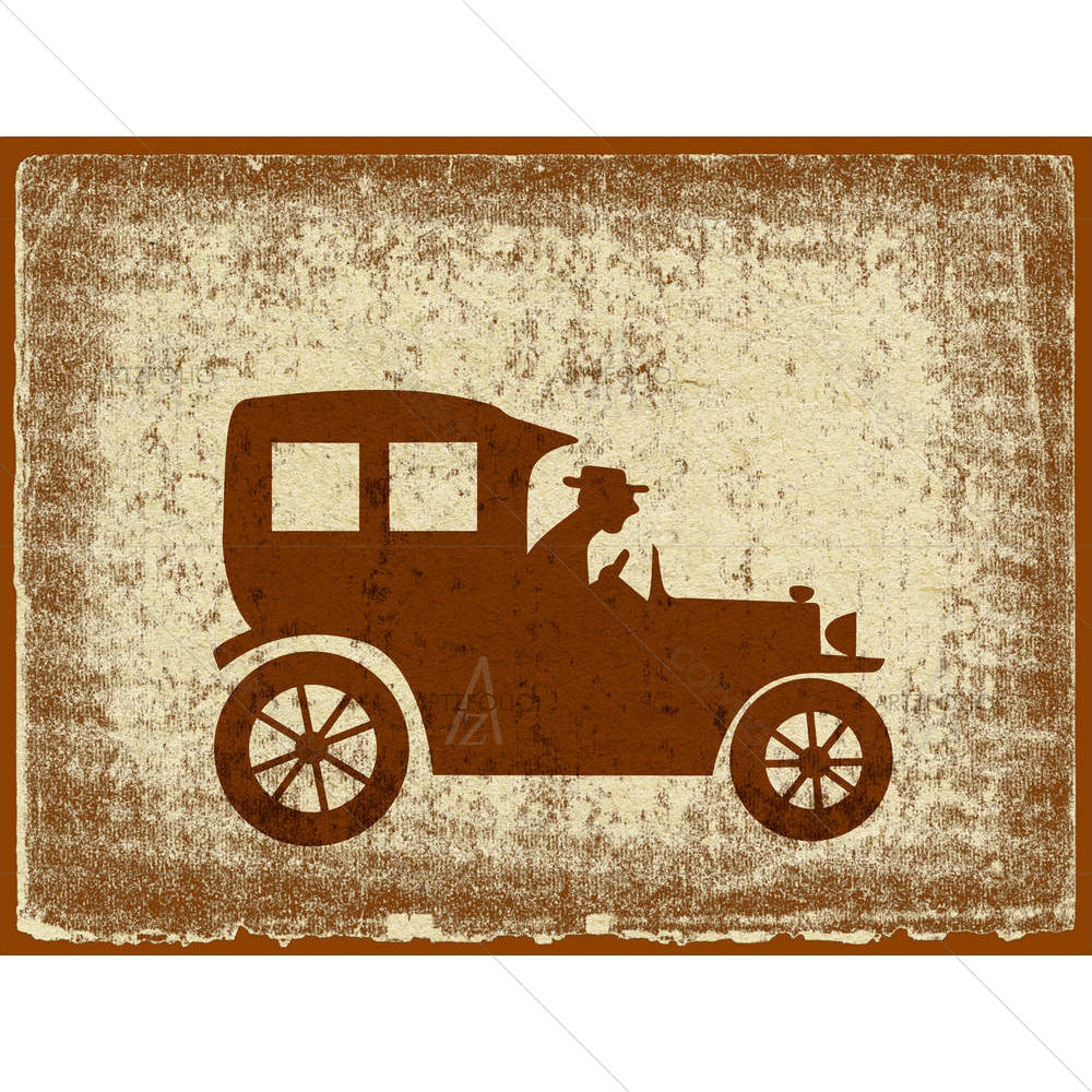 Vintage Car D9 — Abstract custom art by ArtzFolio