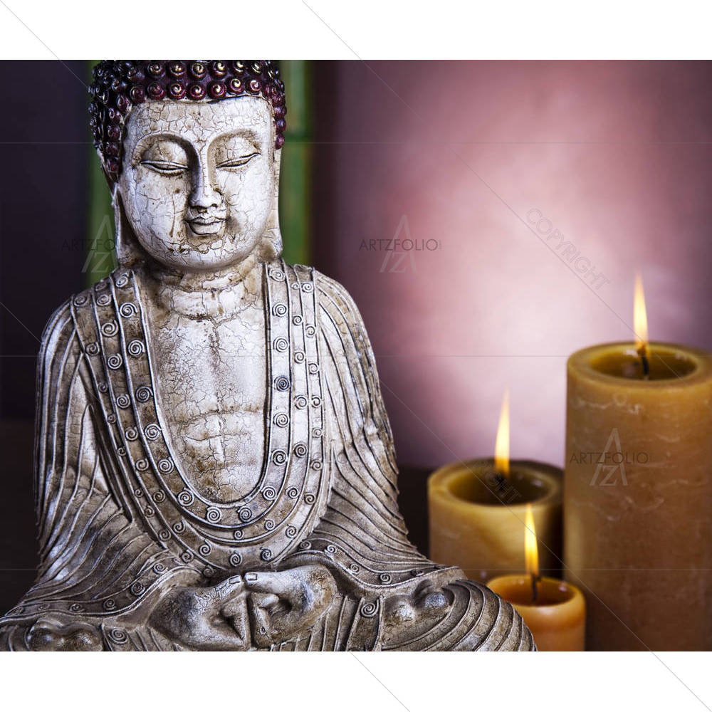Buddha With Candle — custom-size art design 5000848