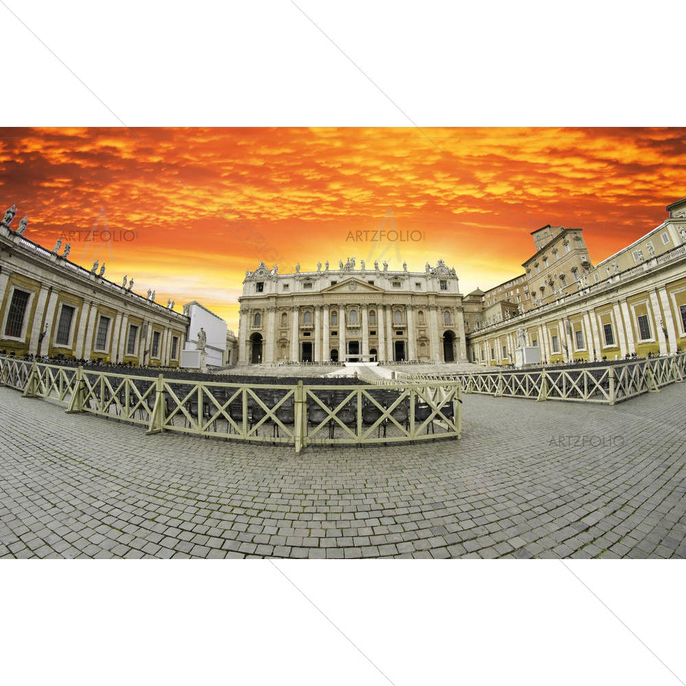 Saint Peter's Square In Rome, Italy — custom-size art design 5000857