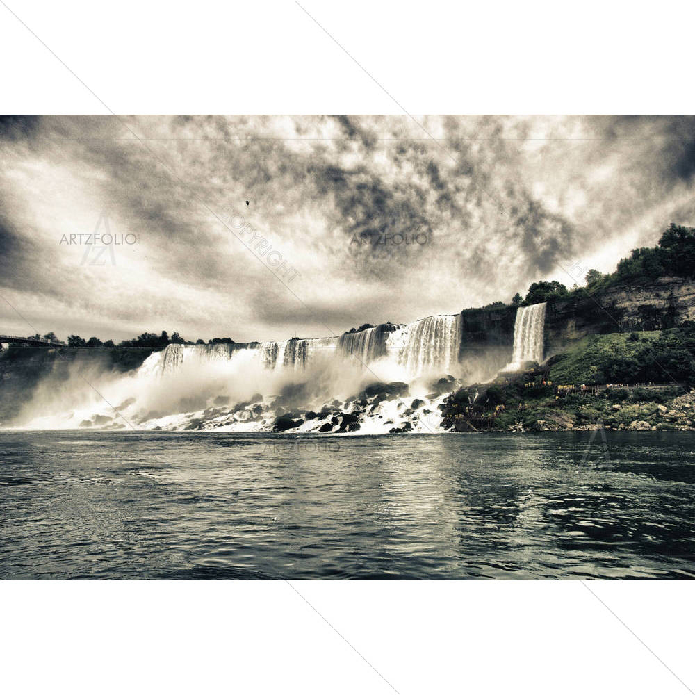 Niagara Falls, Ontario, Canada D1 — Fluid marble custom art by ArtzFolio