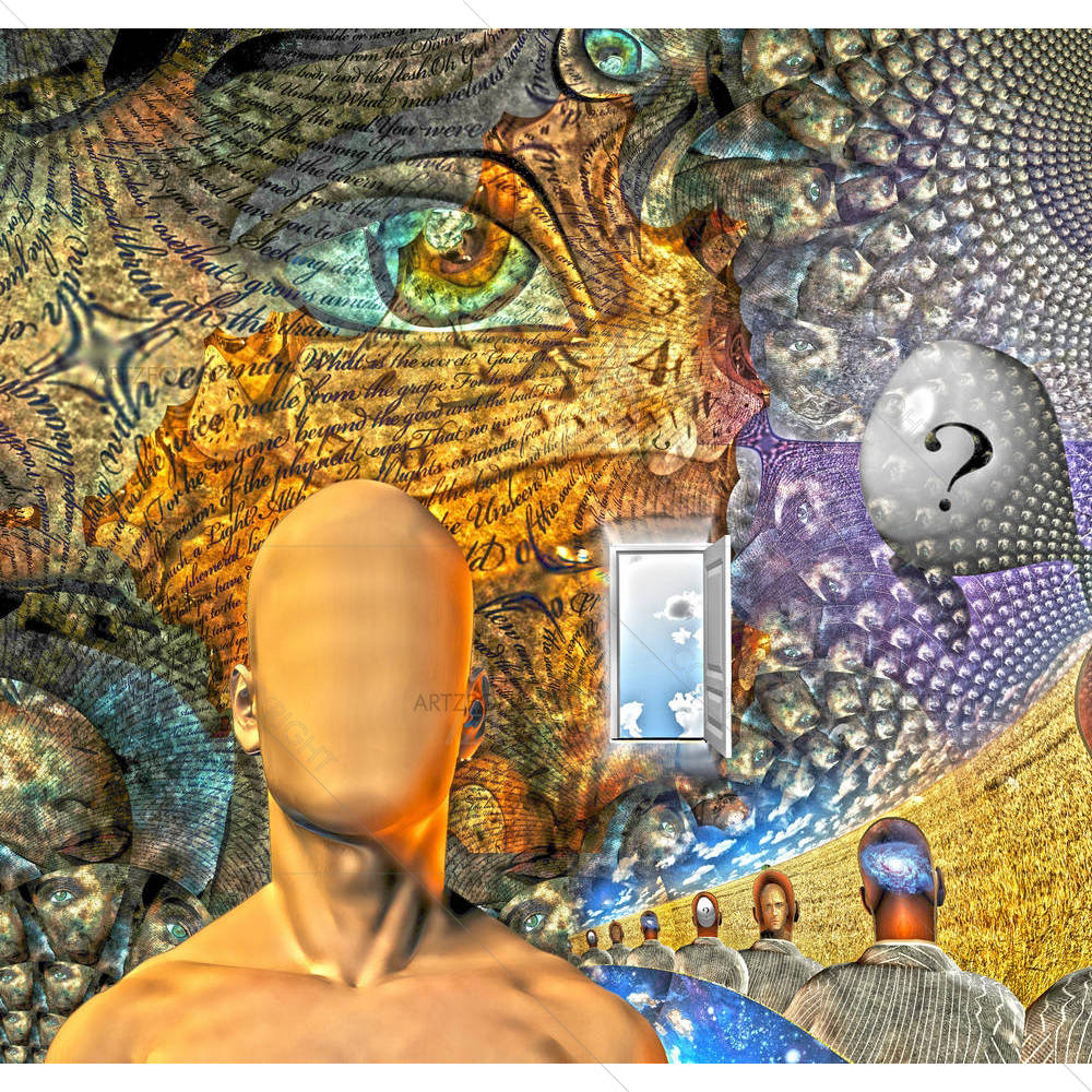 Human Dream Like Scene In Organinc Windows D2 — custom-size art design 5000891