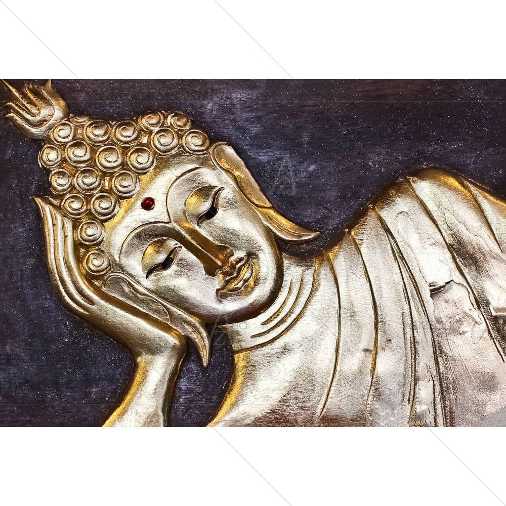 Golden Lord Buddha D1 — Devotional custom art by ArtzFolio