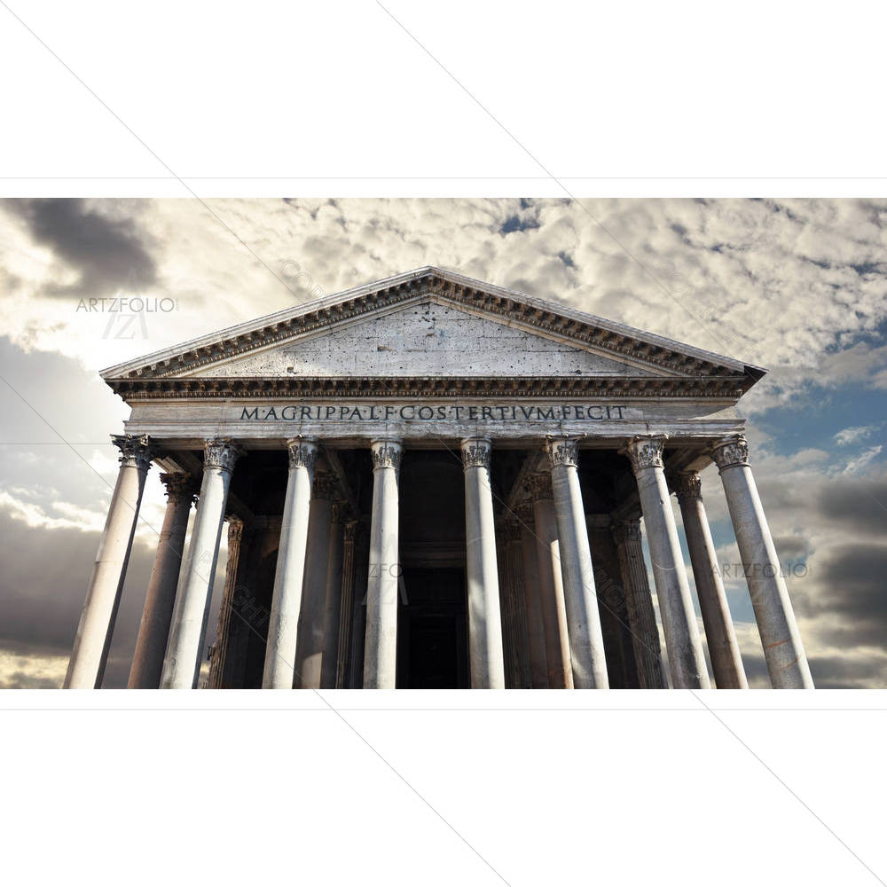 Pantheon Roman Temple — Devotional custom art by ArtzFolio
