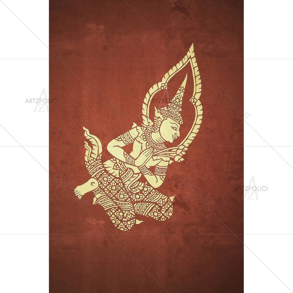 Deva in Temple — Devotional custom art by ArtzFolio