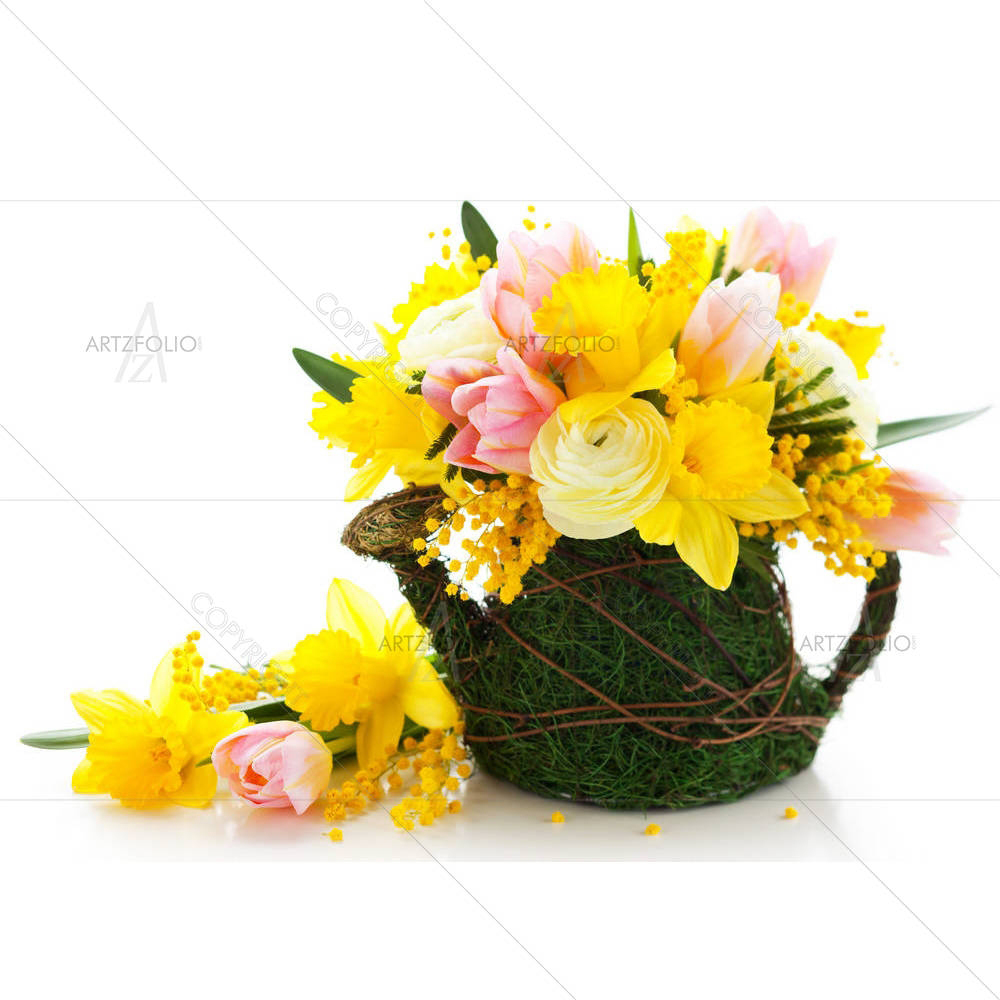 Bouquet Of Spring Flowers — Botanical custom art by ArtzFolio