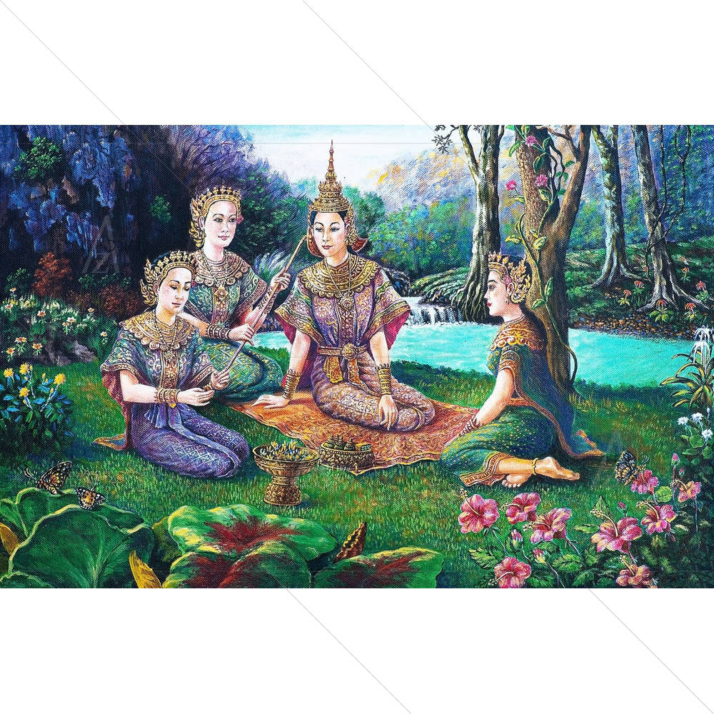 Thai Drama Dance — Devotional custom art by ArtzFolio