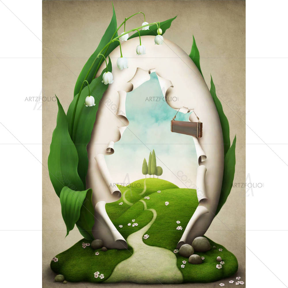 Easter Egg — Botanical custom art by ArtzFolio
