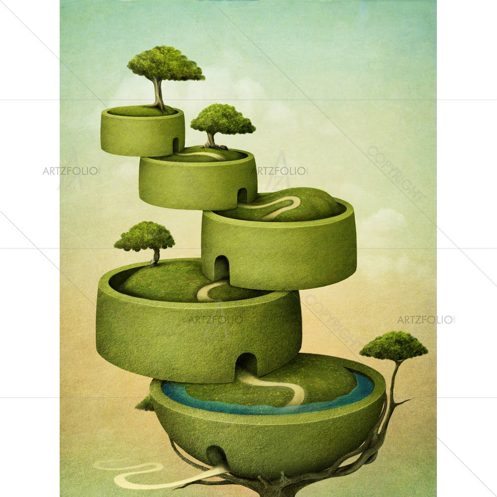 Beautiful Trees D1 — custom-size art design 5000971
