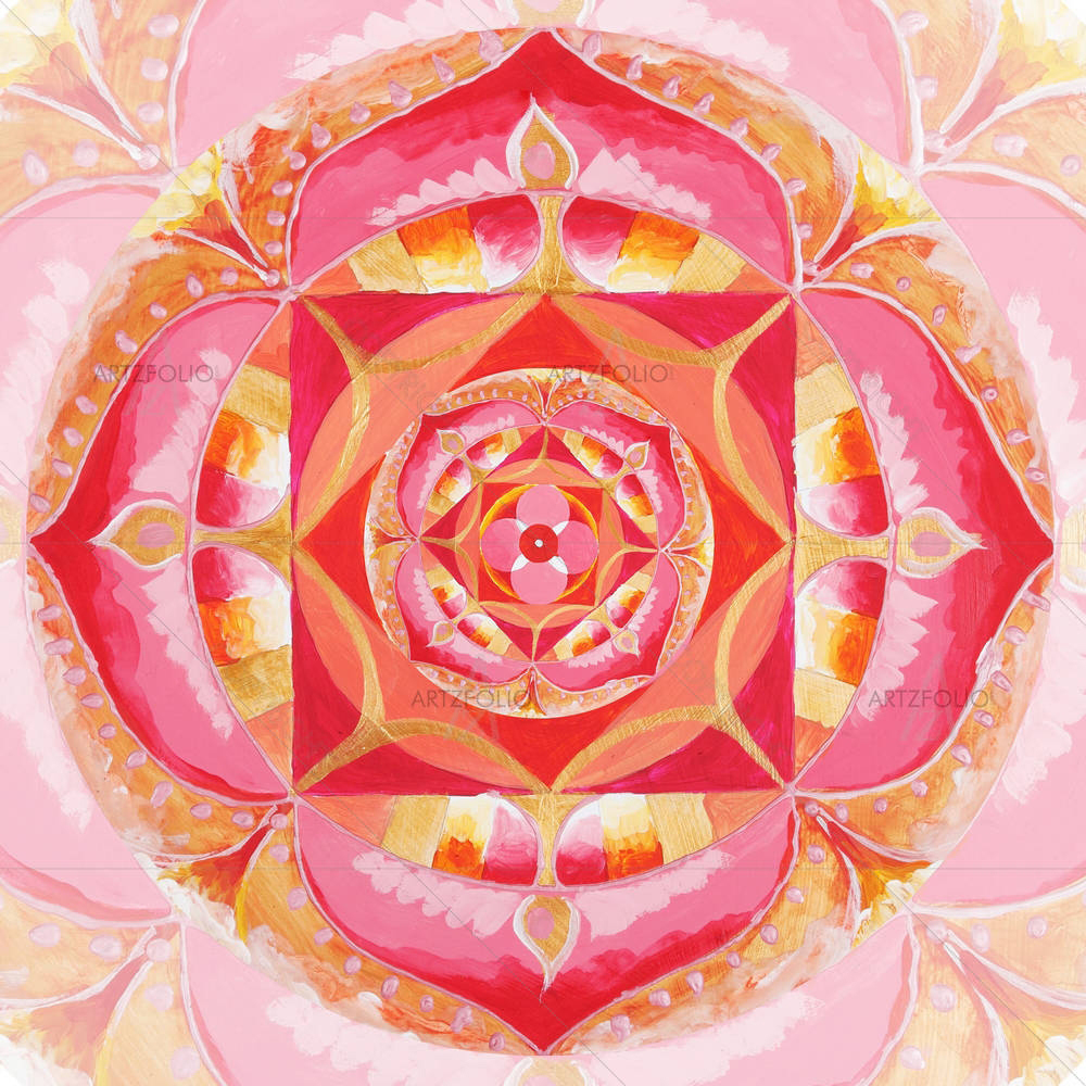 Mandala Of Muladhara Chakra — Devotional custom art by ArtzFolio