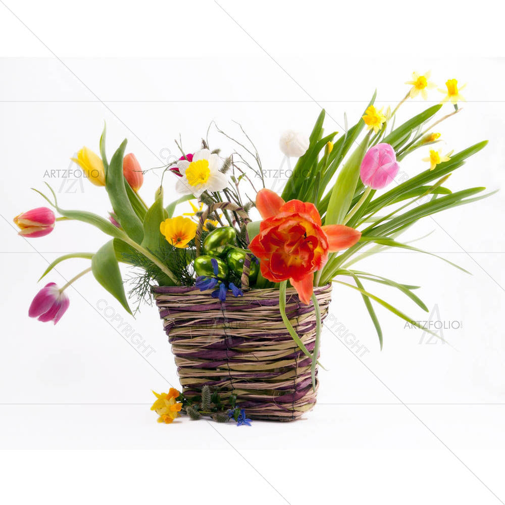 Easter Arrangement — Botanical custom art by ArtzFolio