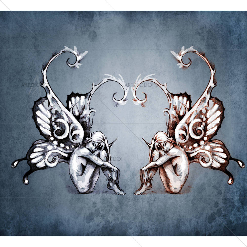 Duality Concept Tattoo — American custom art by ArtzFolio