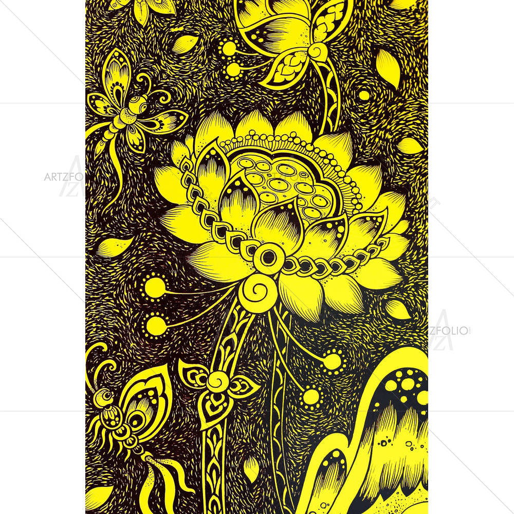 Thai Style D2 — Botanical custom art by ArtzFolio