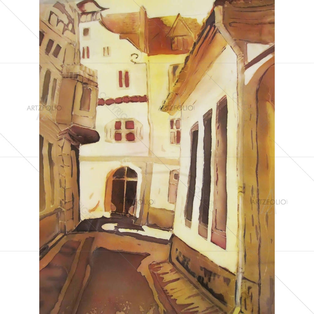 European City Street Abstract — Abstract custom art by ArtzFolio
