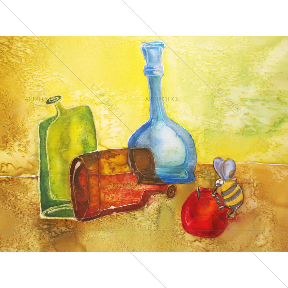 Colourful Pottery — Abstract custom art by ArtzFolio