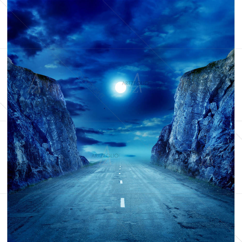 Moon Road — custom-size art design 5001061