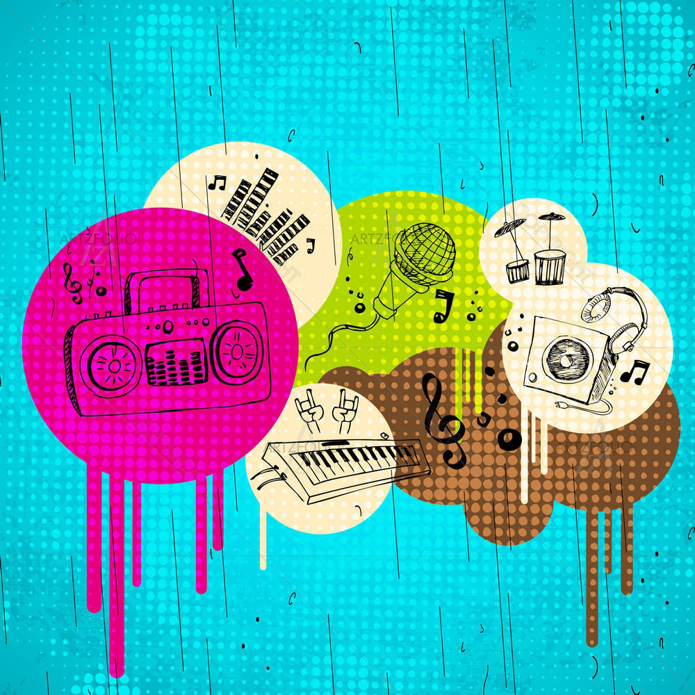 Abstract Musical Artwork — custom-size art design 5001062