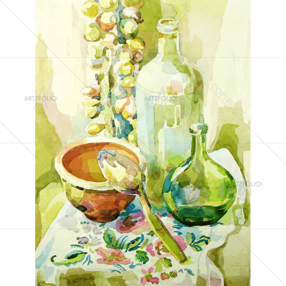 Kitchen Still Life D1 — custom-size art design 5001065