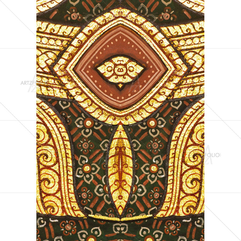 Traditional Thai Style Temple Thailand — custom-size art design 5001067