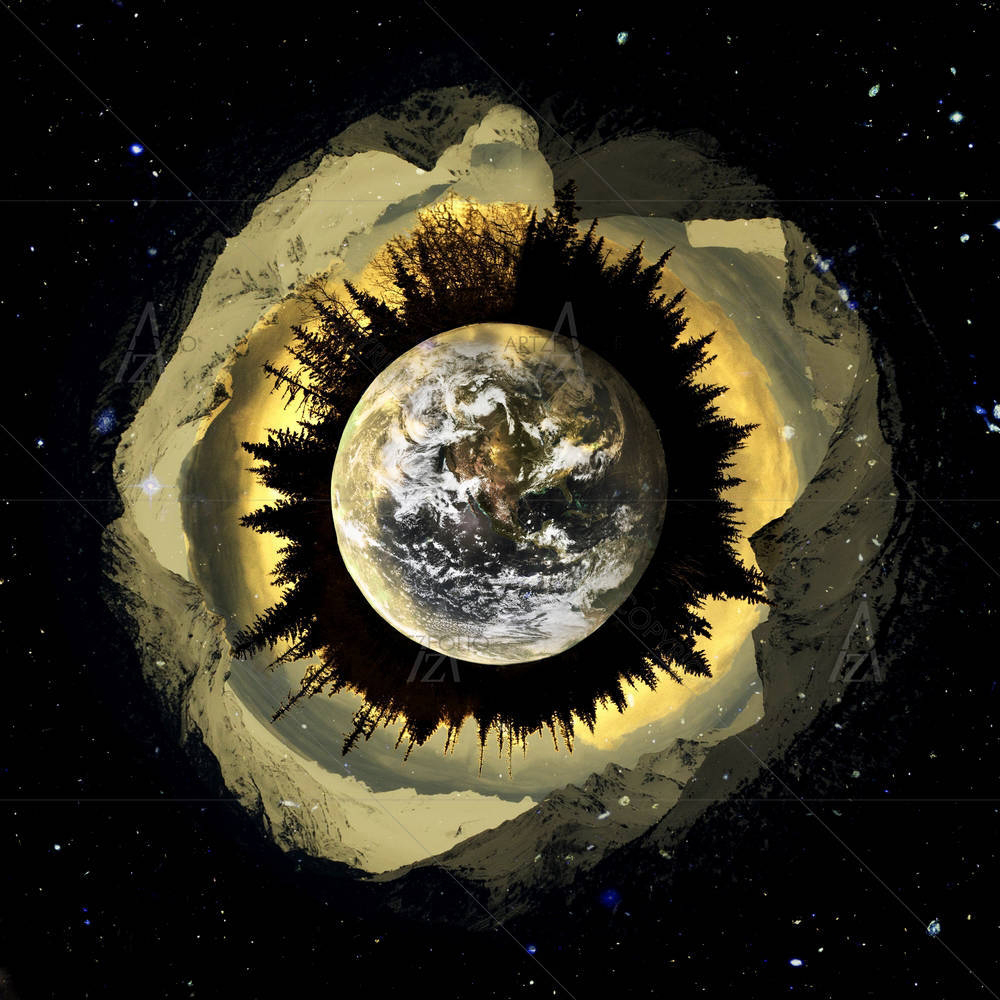 Our Planet In Space — custom-size art design 5001077