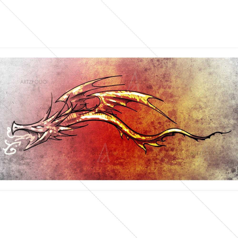 Dragon Tattoo Art — custom-size art design 5001104