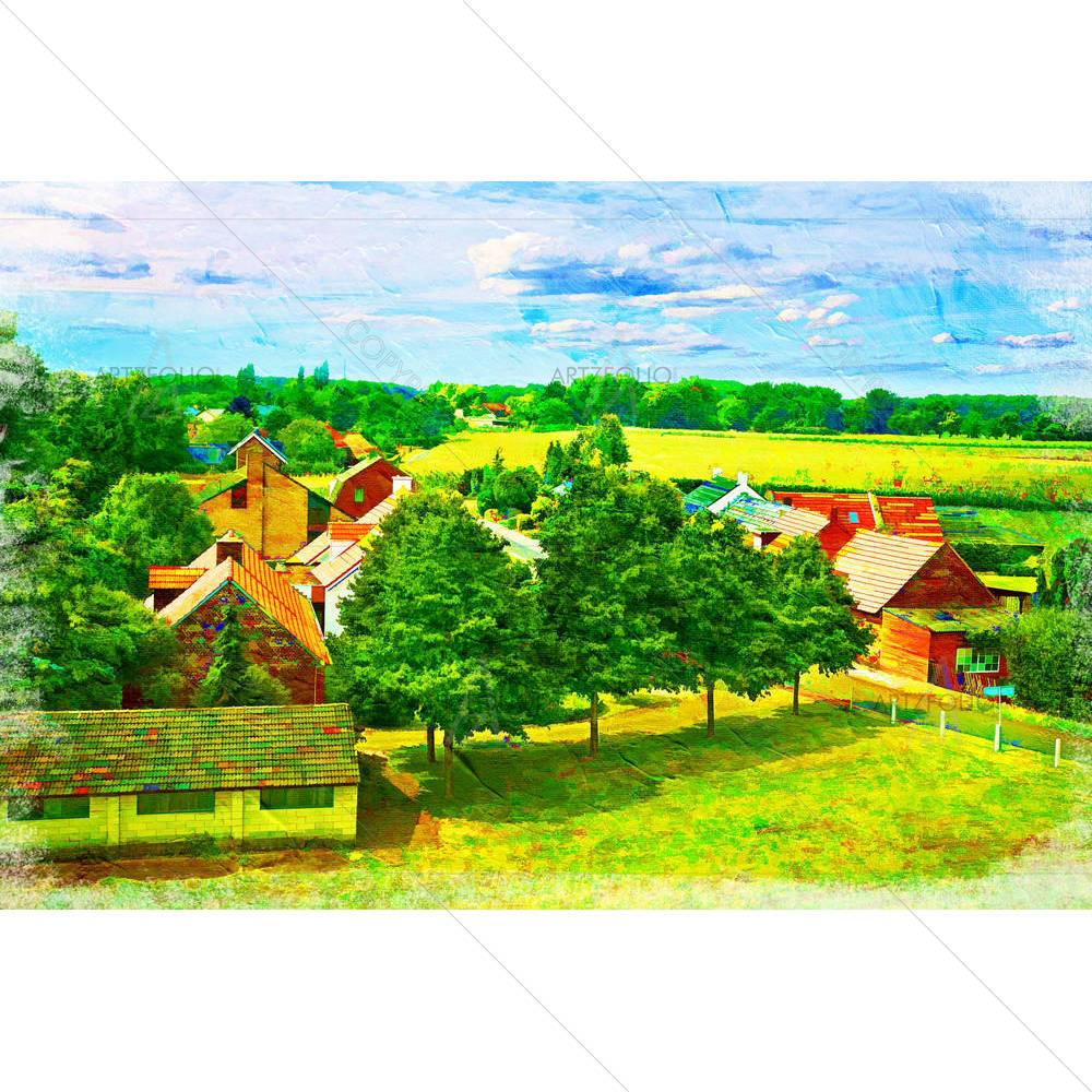 Landscape Of Dutch Countryside — Architecture custom art by ArtzFolio