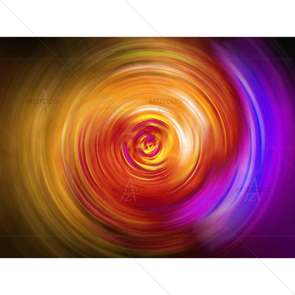 Concentric Circular Tunnel Of Light — custom-size art design 5001116