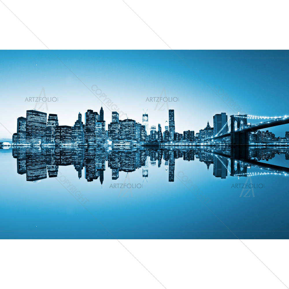 Brooklyn View Of Manhattan, New York City, USA — custom-size art design 5001123
