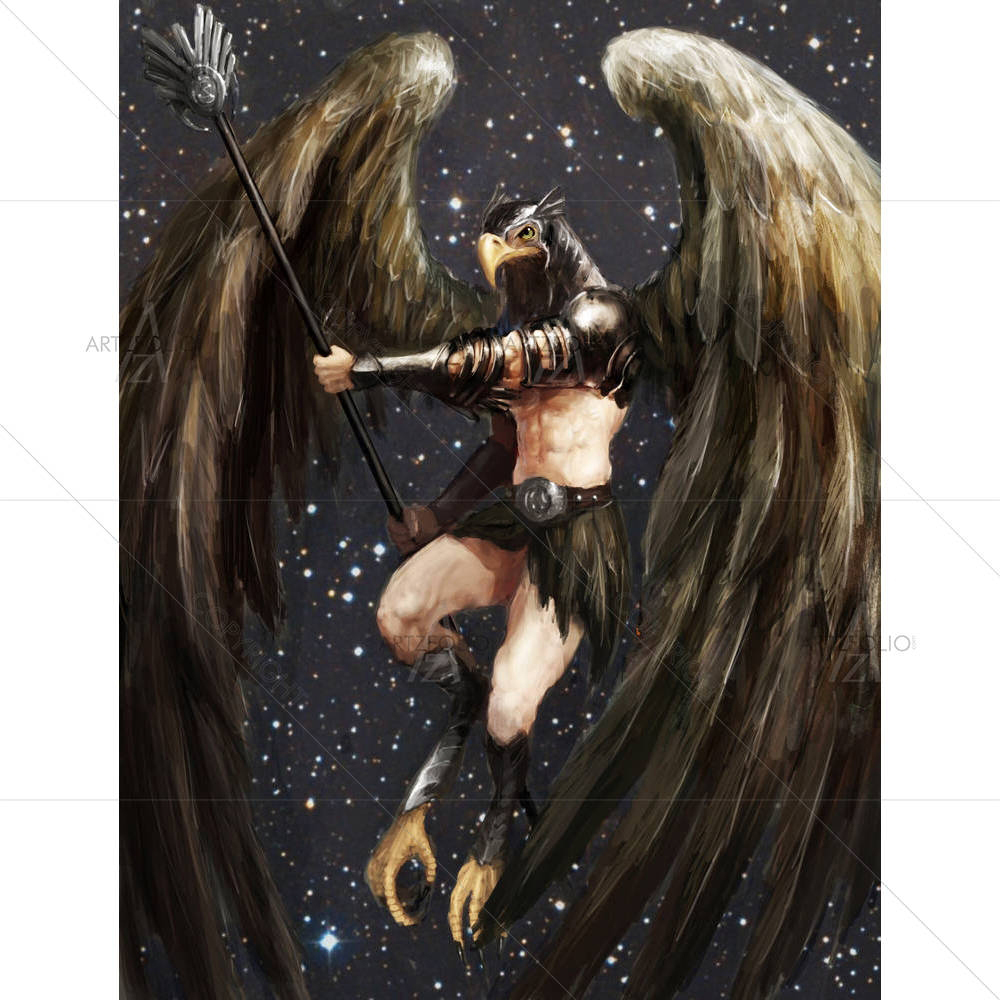 Half Eagle Half Man D1 — custom-size art design 5001126