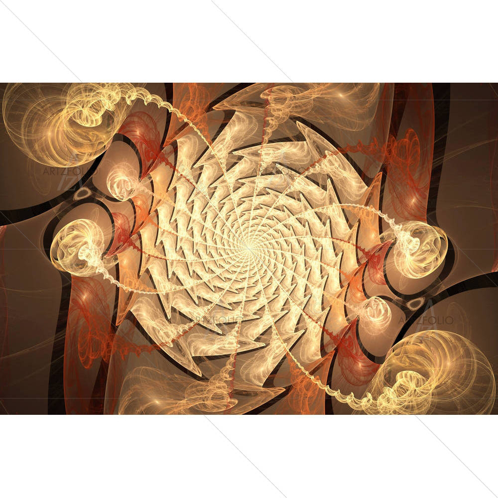 Time Tunnel Abstract Science Fiction Flame — Circle art