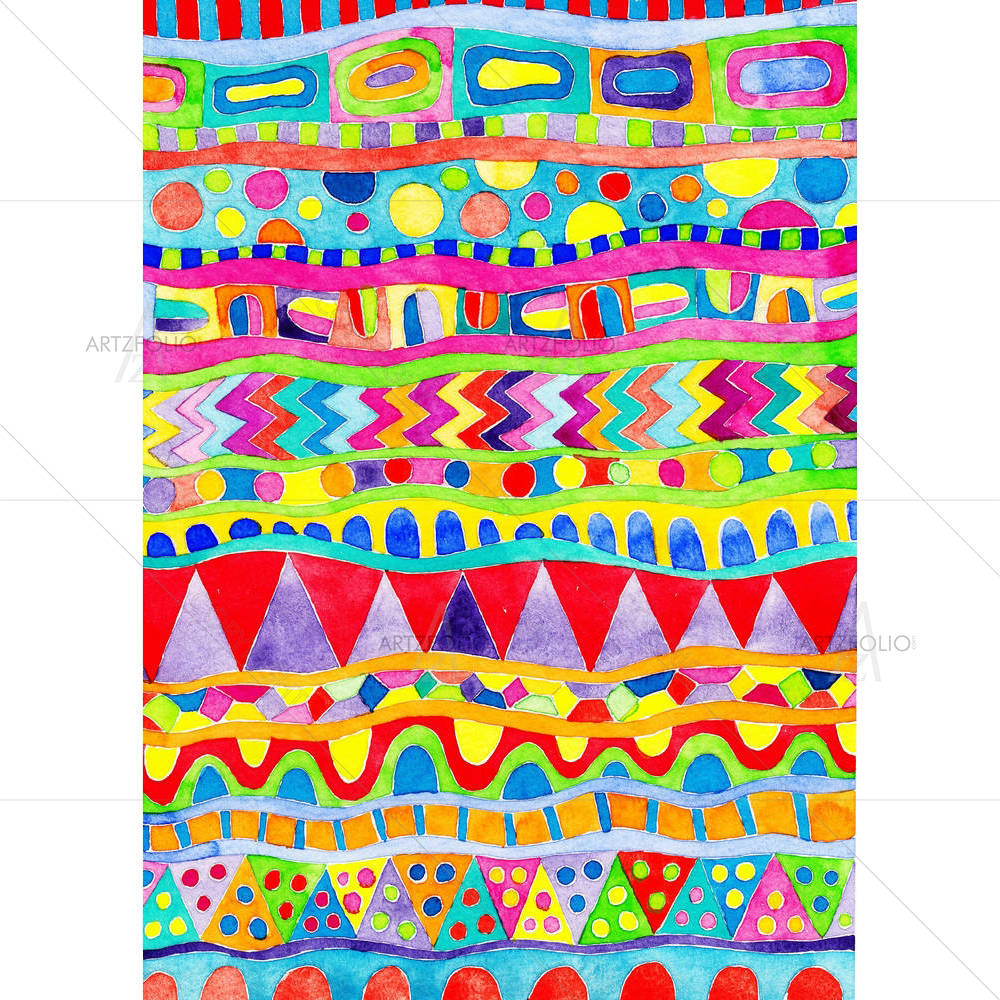 Abstract Watercolor Artwork — custom-size art design 5001146
