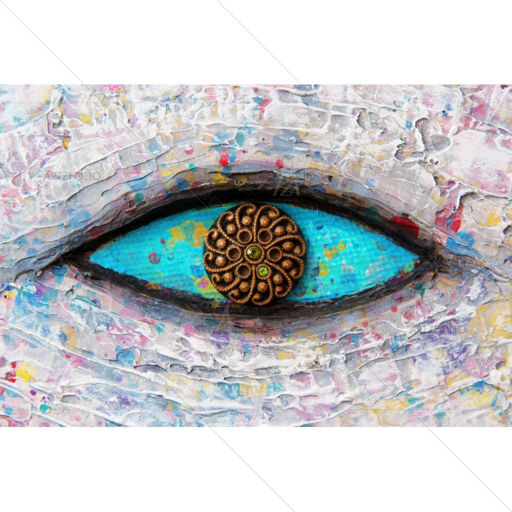 Turquoise Eye D1 — custom-size art design 5001156